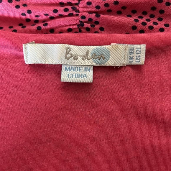 Boden 12L faux wrap ruched midi dress - Picture 3 of 5